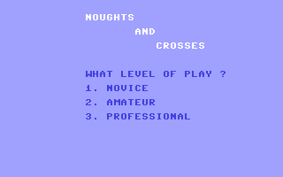 C64 GameBase Noughts_and_Crosses Argus_Specialist_Publications_Ltd./Your_Commodore 1985