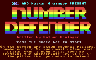 C64 GameBase Number_Defender Commodore_Disk_User/Alphavite_Publications_Ltd. 1990