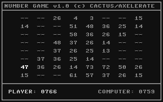 C64 GameBase Number_Game Axelerate_Crew 2003