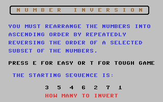 C64 GameBase Number_Inversion Street_Games 1986
