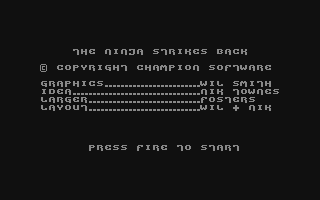 C64 GameBase Ninja_Strikes_Back,_The Champion_Software