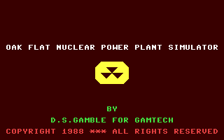 C64 GameBase Oak_Flat_Nuclear_Power_Plant_Simulator Gametech 1988