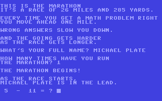 C64 GameBase Olympic_Marathon Scholastic,_Inc./Hard-Soft_Inc. 1984