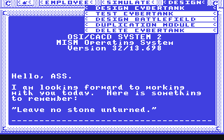 C64 GameBase Omega_-_Neural_Cybertank_Design_&_Simulation Origin_Systems,_Inc. 1989