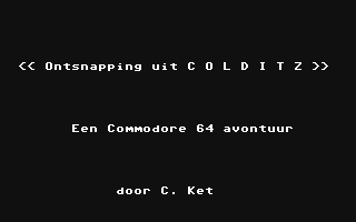 C64 GameBase Ontsnapping_uit_Colditz