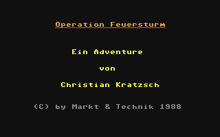 C64 GameBase Operation_Feuersturm Markt_&_Technik 1988