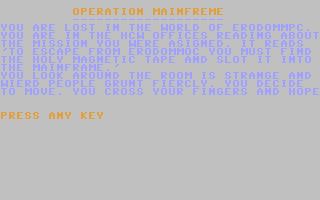 C64 GameBase Operation_Mainframe Argus_Specialist_Publications_Ltd./Home_Computing_Weekly 1985