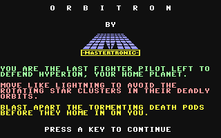 C64 GameBase Orbitron Mastertronic 1984