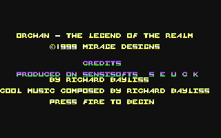 C64 GameBase Orchan_-_Legend_of_the_Realm Binary_Zone_PD 1999