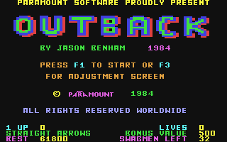C64 GameBase Outback Paramount_Software 1984