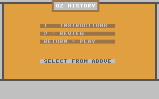 C64 GameBase Oz_History Street_Games 1986