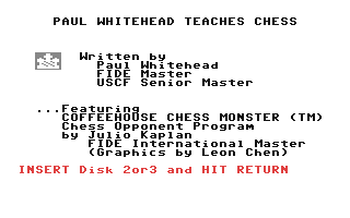 C64 GameBase Paul_Whitehead_Teaches_Chess Enlightenment,_inc. 1985