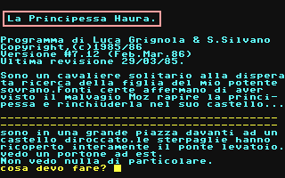 C64 GameBase Principessa_Haura,_La Edisoft_S.r.l./Next 1986