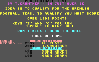 C64 GameBase PCG_Football_Test PCG_(Personal_Computer_Games) 1984