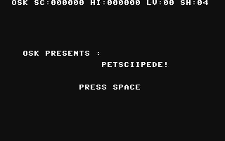 C64 GameBase PETSCIIpede PhoenixWare 2021