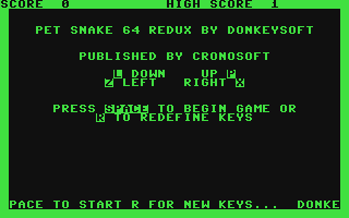 C64 GameBase PET_Snake_Redux (Public_Domain) 2020