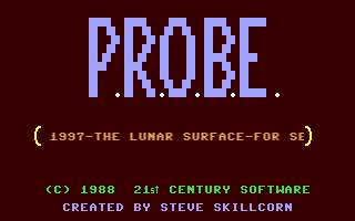 C64 GameBase PROBE 21st_Century_Software 1988
