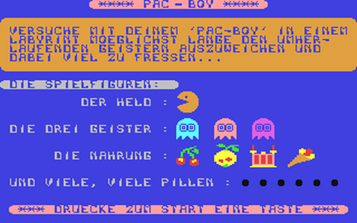 C64 GameBase Pac-Boy Markt_&_Technik/64'er 1984