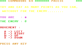 C64 GameBase Paccie