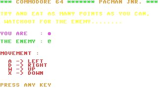C64 GameBase Pacman_Jnr. Robtek_Ltd. 1986