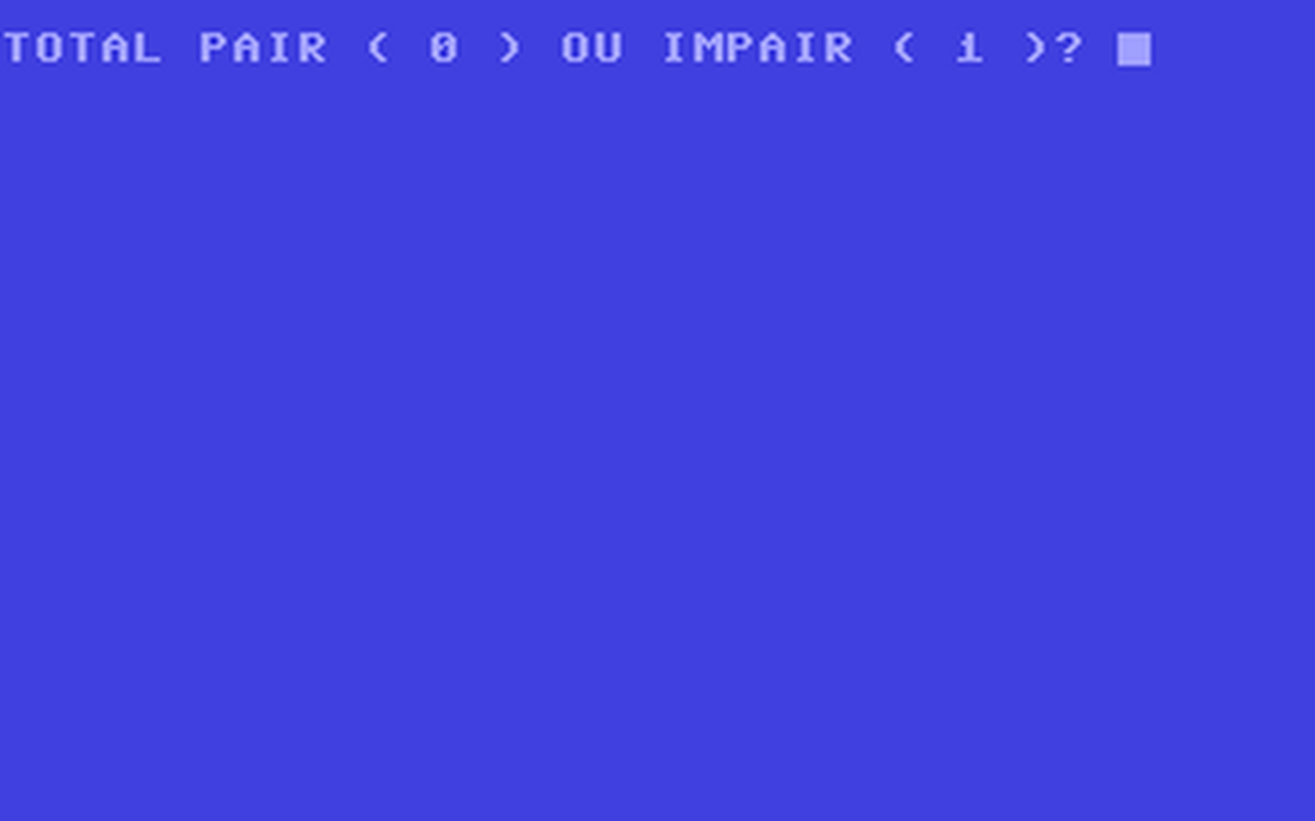 C64 GameBase Pair_Impair PSI 1985