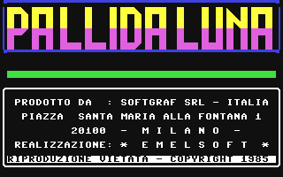 C64 GameBase Pallida_Luna CESE_s.r.l./Amico_Bit 1985
