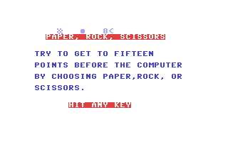 C64 GameBase Paper,_Rock,_Scissors Robert_J._Brady_Co. 1984