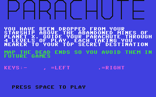 C64 GameBase Parachute C+VG_(Computer_&_Video_Games_Magazine) 1985