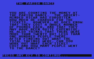 C64 GameBase Parish_Dance Guild_Publishing/Newtech_Publishing_Ltd. 1984