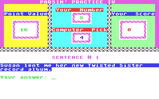 C64 GameBase Parsin'_Practice_IV Loadstar/Softdisk_Publishing,_Inc. 1994
