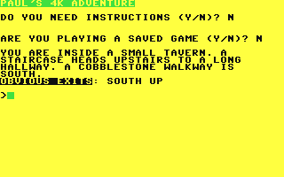C64 GameBase Paul's_4k_Adventure (Public_Domain)