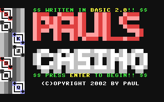 C64 GameBase Paul's_Casino (Public_Domain) 2002