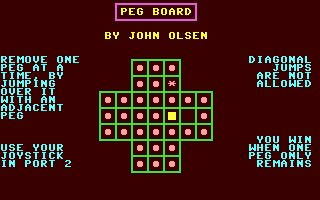 C64 GameBase Peg_Board CW_Communications,_Inc./RUN 1987