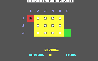 C64 GameBase Peg_Puzzle Alpha_Software_Ltd. 1986