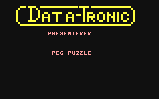C64 GameBase Peg_Puzzle Data-Tronic