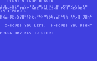 C64 GameBase Pennies_from_Heaven Interface_Publications/Virgin_Books 1984