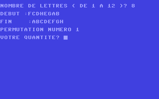 C64 GameBase Permutations PSI 1985