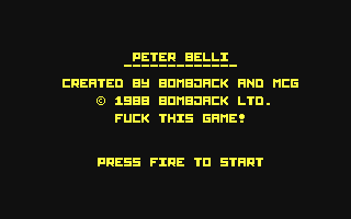 C64 GameBase Peter_Belli (Created_with_SEUCK) 1988