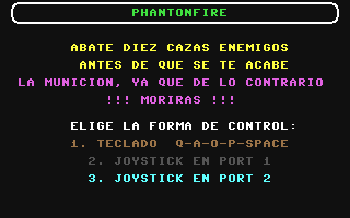 C64 GameBase Phantonfire Grupo_de_Trabajo_Software_(GTS)_s.a./Commodore_Computer_Club 1986