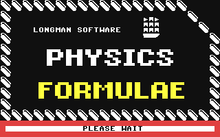 C64 GameBase Physics_-_O-Level_Revision_and_CSE Longman_Group_Ltd./Longman_Software 1984