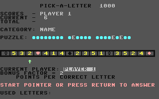 C64 GameBase Pick-a-Letter COMPUTE!_Publications,_Inc./COMPUTE!'s_Gazette 1987