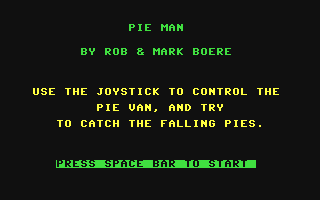 C64 GameBase Pie_Man Bits_and_Bytes_Ltd. 1985