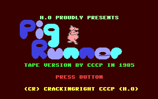 C64 GameBase Pig_Runner (Not_Published) 1985