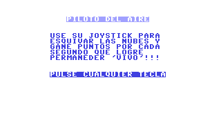 C64 GameBase Piloto_del_Aire Proedi_Editorial_S.A./K64 1985