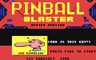 C64 GameBase Pinball_Blaster_-_Review_Version (Preview) 1988