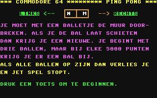 C64 GameBase Ping_Pong Courbois_Software 1984