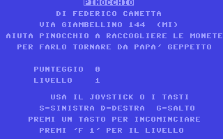 C64 GameBase Pinocchio Systems_Editoriale_s.r.l./Commodore_(Software)_Club 1984