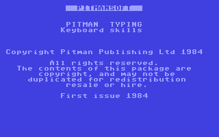 C64 GameBase Pitman_Typing_-_Keyboard_Skills Pitman_Publishing_Ltd. 1984