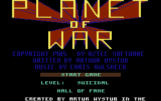 C64 GameBase Planet_of_War Aztec_Software 1985