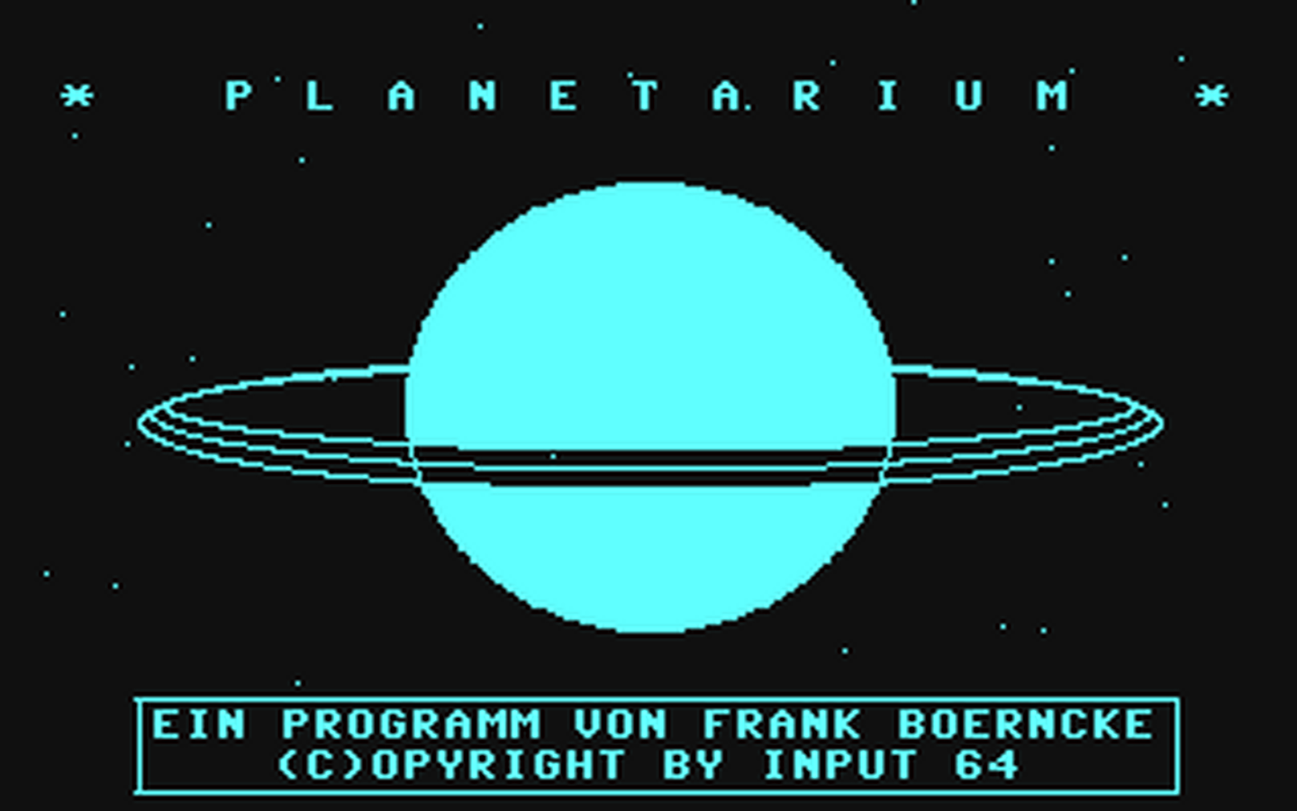 C64 GameBase Planetarium Verlag_Heinz_Heise_GmbH/Input_64 1985